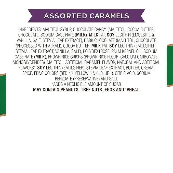Gourmet Sugar Free Chocolate Caramel Assortment-1 lb Deliciously Crafted for a Guilt-Free Indulgence Made with Stevia Extract-Perfect