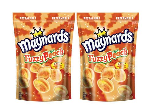 Maynards Fuzzy Peach Candy, 355g/12.5 oz, (2 Pack) - {Imported from Canada}