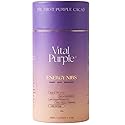 Vital Purple High Flavonal 100% Raw Cocoa Energy Nibs - 900mg Flavanols, Purple Cacao, Unroasted & Unfermented - Clean Fuel for Performance & Recovery (10 oz)