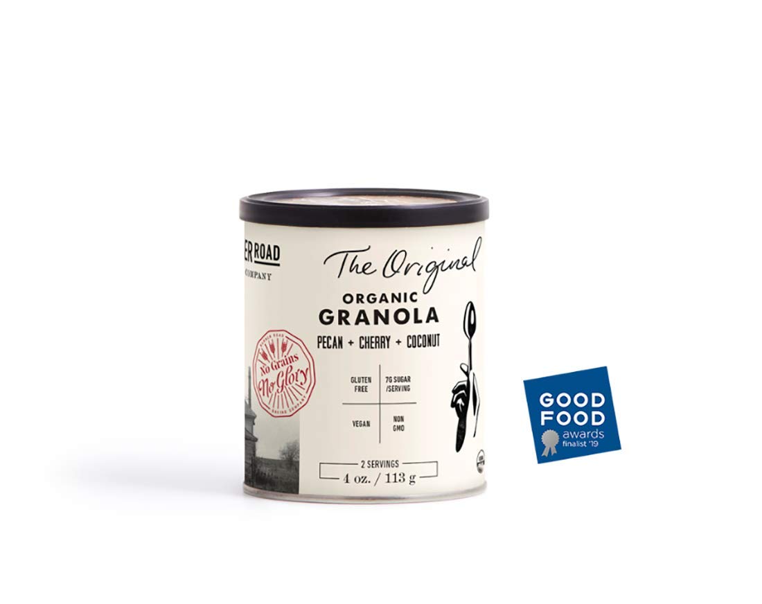 Gluten Free Vegan Granola Cereal in 3 Flavors: Blueberry, Pecan/Cherry/Coconut, & Chocolate/Coffee (4oz) (Variety Pack Trio)
