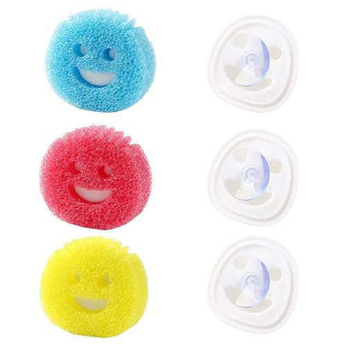 Ximimark 3pcs Multi-Purpose Cleaning Sponges - Thermosensitive, Ideal for Kitchen, Bathroom & Car Wash - Durable PC Material