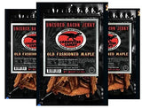 Carnivore Candy Old Fashioned Maple Bacon Bacon Jerky - Jurassic Jerky with Amazing Taste, high protein content, no preservatives, MSG-free, low