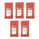 Boyd's 100% Colombian Ground Coffee, Light Roast, 5 Pack (2.5 oz Each) - 12.5 oz Total - Same Great Coffee, Different Package - Rich & Smooth Flavor