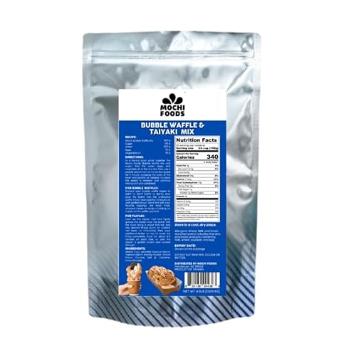 Original Bubble Waffle & Taiyaki Mix -4.5lbs - Vanilla Flavored - Authentic Bubble Waffle & Taiyaki Mix | Light and Fluffy | Easy DIY for Perfect Waffles Every Time | Customize Sweetness to Your Taste