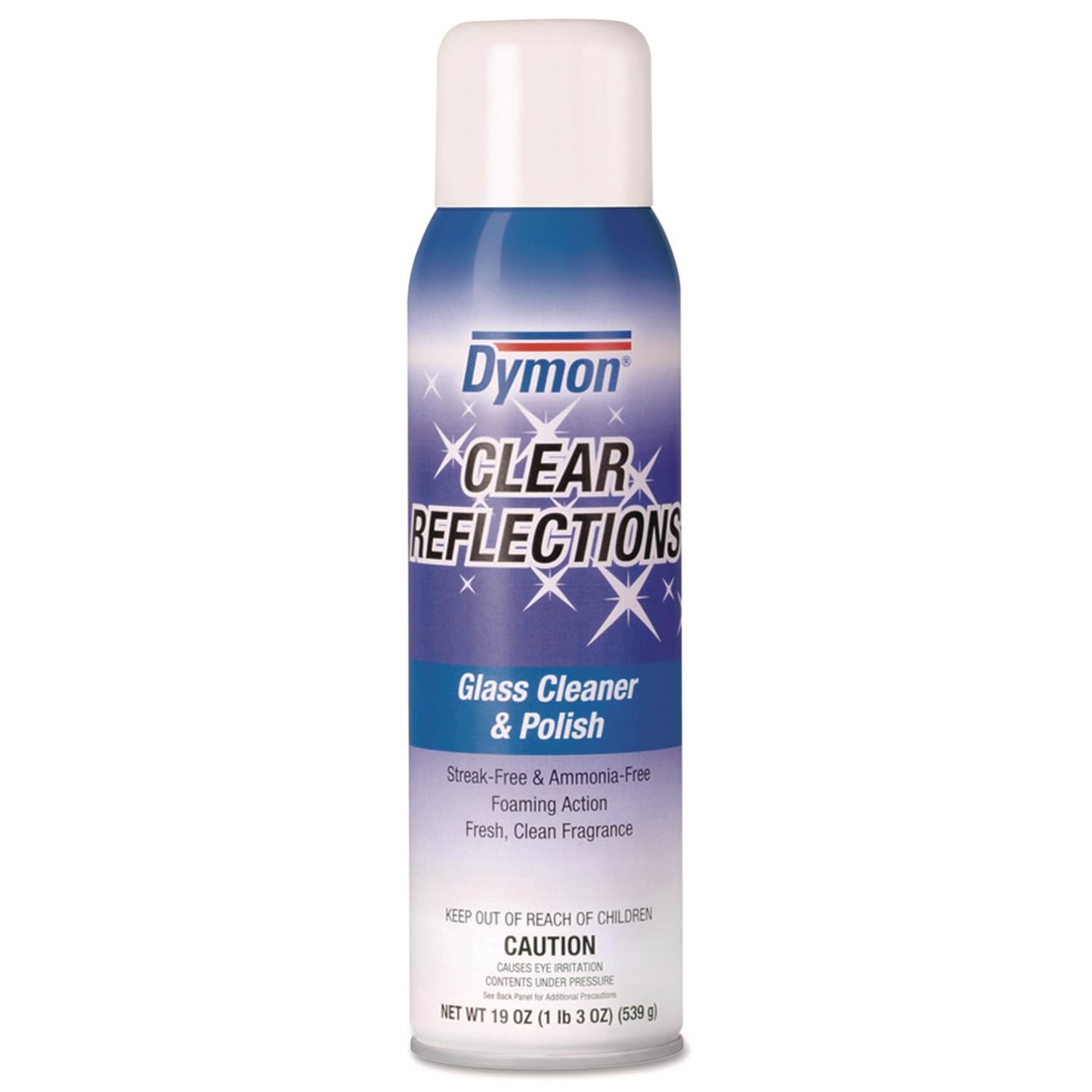 Dymon 38520 Clear Reflections Aerosol Mirror/Glass Cleaner, 19 oz, 12/Carton