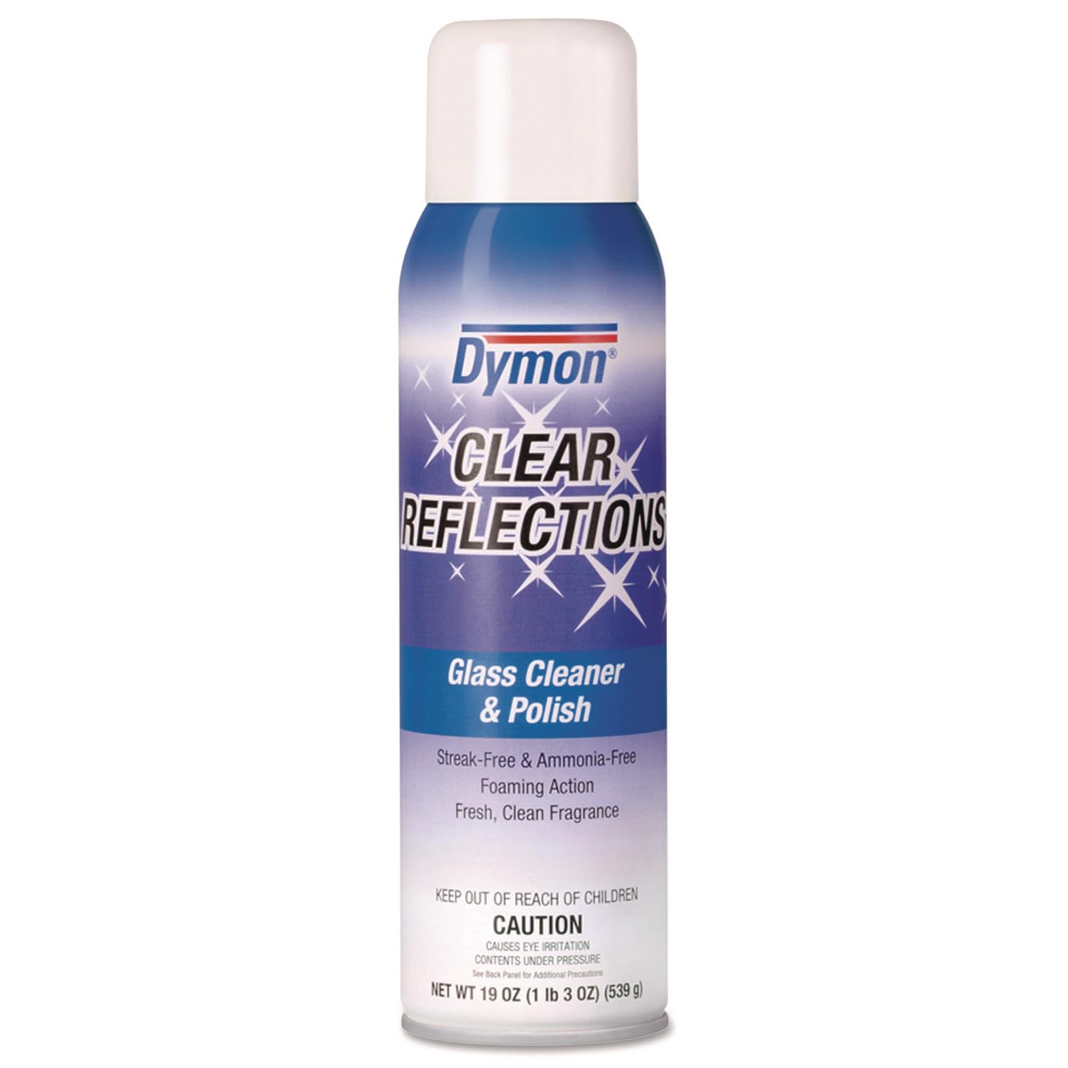 Dymon 38520 Clear Reflections Aerosol Mirror/Glass Cleaner, 19 oz, 12/Carton