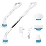 Electric Spin Scrubber Cleaner Brush: 360 Cordless Shower Scrubber Power Bathroom Scrubber with 3 Multi Purpose Replaceable Cleaning Brush Heads & 1