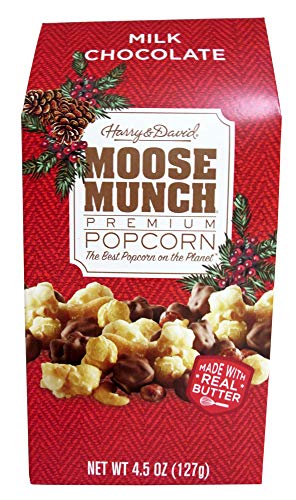 Harry & David Moose Munch Milk Chocolate Premium Popcorn Holiday Box
