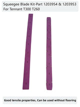 MKVNAQMV Commercial Riding Floor Scrubber Machine Front and Rear Scraper Blades Fits Tennant T300E T300 T260 Floor Scrubber Tennant-Squeegee Blade