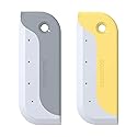 Amouy Small Rubber Squeegee(2 Pack),Kitchen Sink Squeegee for Countertops and Dishes.Multi-Purpose,for Vanity Tops,Bathroom Mirrors,Car Windows