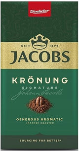 Jacobs Kronung Ground Coffee, 8.81 oz, (Pack of 12)