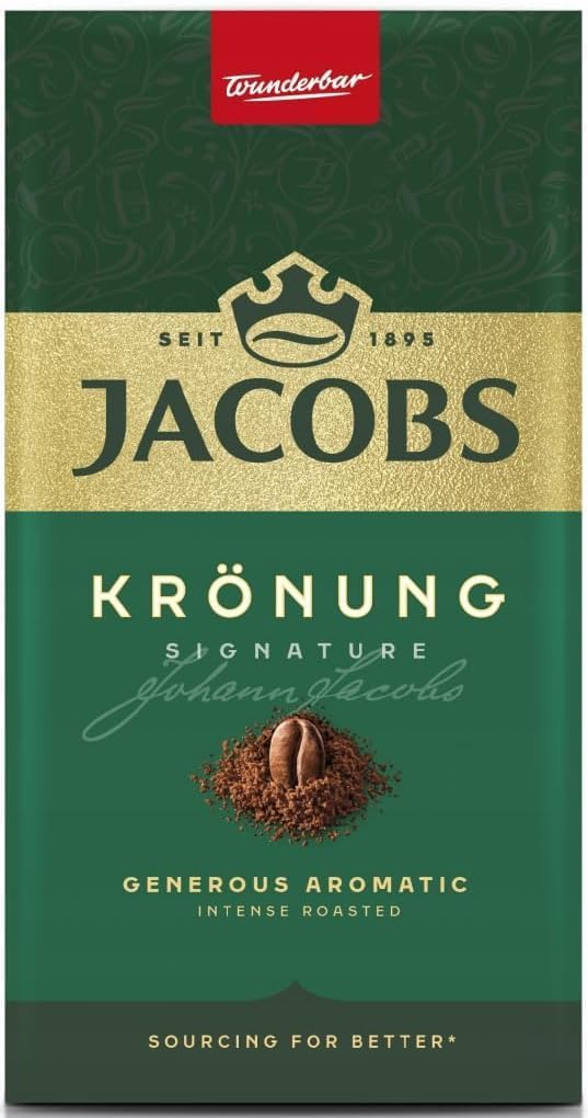 Jacobs Kronung Ground Coffee, 8.81 oz, (Pack of 12)