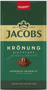 Jacobs Kronung Ground Coffee, 8.81 oz, (Pack of 12)