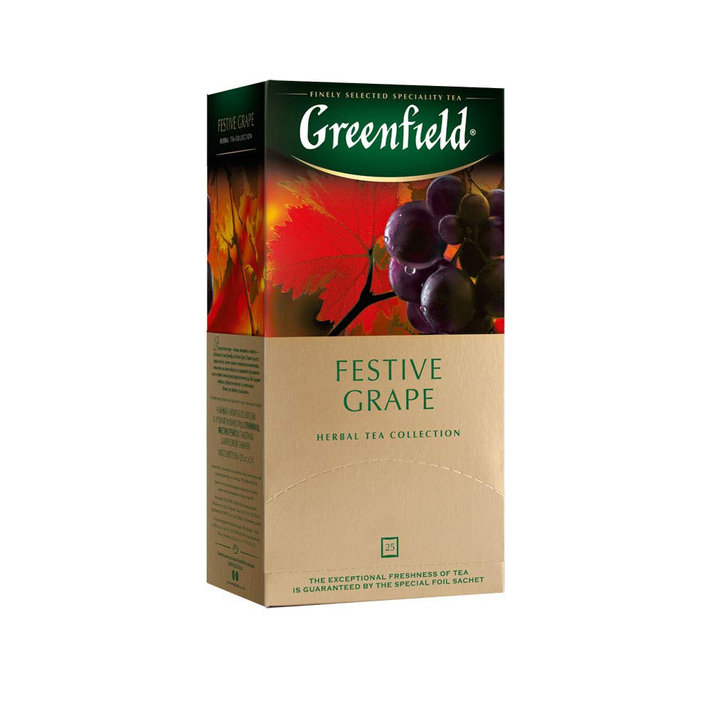 Greenfield Tea, Festive Grape, 25 Count