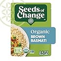 SEEDS OF CHANGE Certified Organic Brown Basmati Rice, Organic Food, 8.5 OZ Pouch