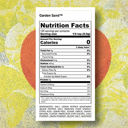 CHEESEBORO KITCHENS Garden Sand™ • Original Seasoning Blend for Veggies, Salads | Use Before, During, or Cooking | Low Sodium, Calorie Free, Fat Free
