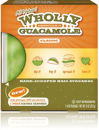 WHOLLY GUACAMOLE CLASSIC 8 OZ PACK OF 3