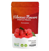 Hibiscus Dried Cut Flowers , 4 oz , Te De Jamaica , Flor De Jamaica , Hibiscus Tea , Resealable Bag , Product From Egypt , Packaged in the USA (4 oz.)