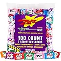 ZOTZ Fizzy Sour Candy Bulk - Retro Italian Hard Candy Individually Wrapped - Classic Nostalgic 7 Assorted Flavors Cherry, Watermelon, Strawberry, Blue