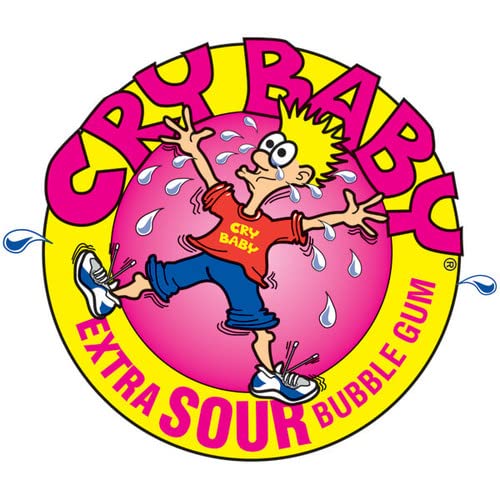 Cry Baby Extra Super Sour Bubblegum 3 Lbs American Candy Individually Wrapped Original Gumballs Assorted Mix Bulk Value In Resealable Bag (48 Oz)