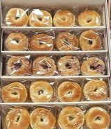Elie's 10 Blueberry, 10 Plain 10 Cinnamon raisin and 10 Sesame Bagels- 40 total individually wrapped Extended shelf life Bagels