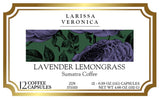 Lavender Lemongrass Sumatra Coffee (Single Serve K-Cup Pods) (Gourmet, Naturally Flavored, Whole Coffee Beans) (12 pods, ZIN: 575533) - 2 Pack