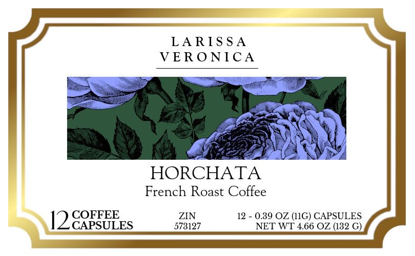 Horchata French Roast Coffee (Single Serve K-Cup Pods) (Gourmet, Naturally Flavored, Whole Coffee Beans) (12 pods, ZIN: 573127)