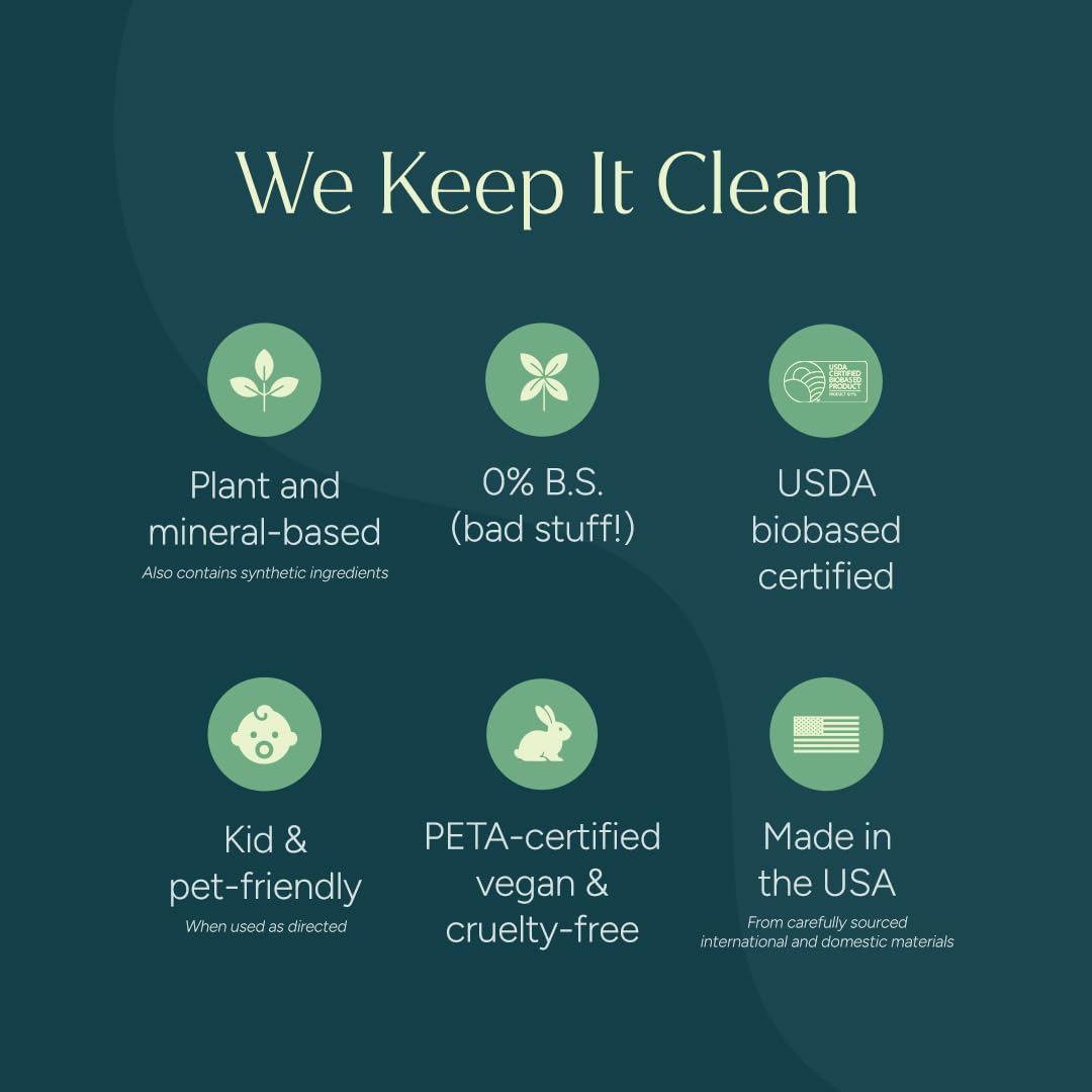 Puracy All Purpose Cleaner Concentrate - Plant-Powered Multi-Surface Cleaner - Surface Cleaner Solution As Seen on TikTok (Organic Lemongrass, 16 fl