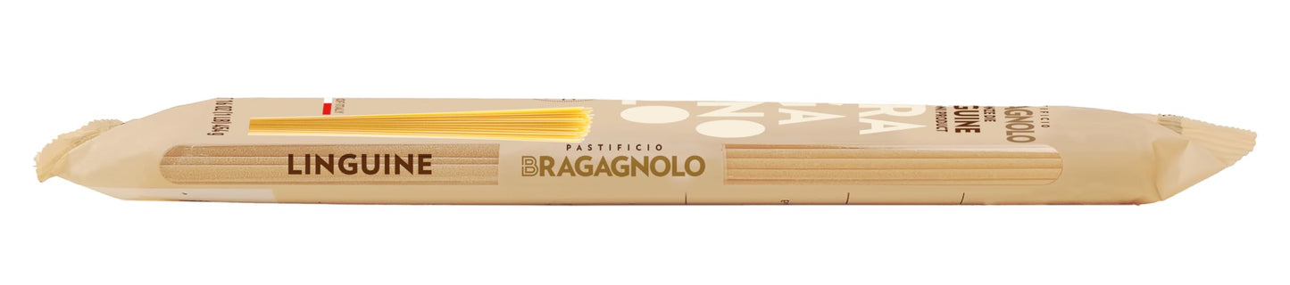 Pastificio Bragagnolo, Linguine 811 Bronze-Drawn, 100% Italian Pasta, Made with Durum Wheat Semolina Flour, Non GMO (1 Pound Bag) - Consistently al