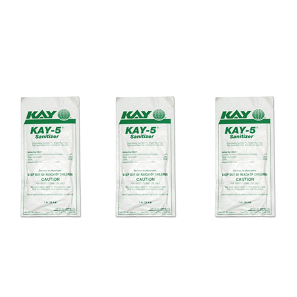 Kay 5 Sanitizer/Cleaner for Soda Fountain Machine, Coke, Bunn, Granita Cleanser (Pack of 3)L8