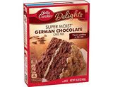 Betty Crocker Super Moist German Chocolate Cake Mix and Coconut Pecan Frosting Bundle (4 Pack)