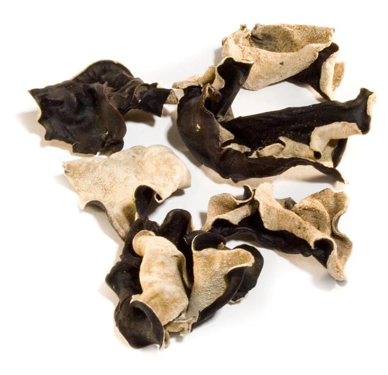 Essential Spice Dried Cloud Ear Mushrooms, - Delicate Texture & Mild Flavor, Whole Black Fungus - Ideal for Stir-Fries, Soups, Noodles & Salads - Easy