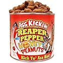 ASS KICKIN’ Carolina Reaper Spicy Hot Peanuts - 12oz - Ultimate Spicy Gourmet Gift Peanuts - Try if you dare!