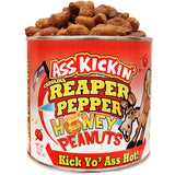 ASS KICKIN’ Carolina Reaper Spicy Hot Peanuts - 12oz - Ultimate Spicy Gourmet Gift Peanuts - Try if you dare!