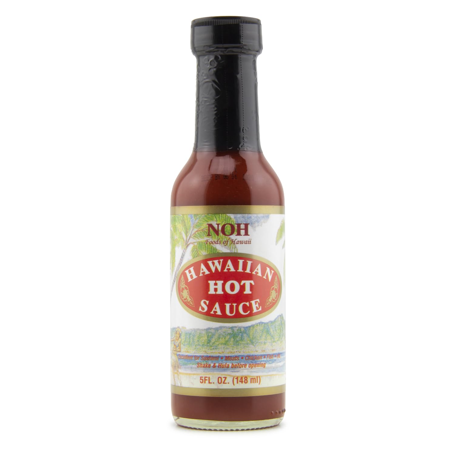 NOH Hawaiian Hot Sauce, 5 fl. oz. (Pack of 1) - Authentic Hawaiian Marinade Hot Sauce w/Unique Miso Base, Ideal for Chicken, Seafood, Stir-Fry