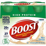 BOOST High Protein Balanced Nutritional Drink, Very Vanilla, 8 Ounce Bottle (Pack of 24)