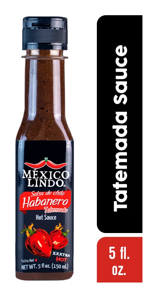 Mexico Lindo Hot Sauce Variety Pack | Includes 1 Bottles Each of Red Habanero + Green Habanero + Xxxtra Hot | 5 Fl Oz Bottles (Pack of 3)