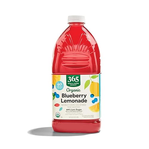 365 by Whole Foods Market Organic Blueberry Lemonade Reduced Sugar Juice, 64 FZ