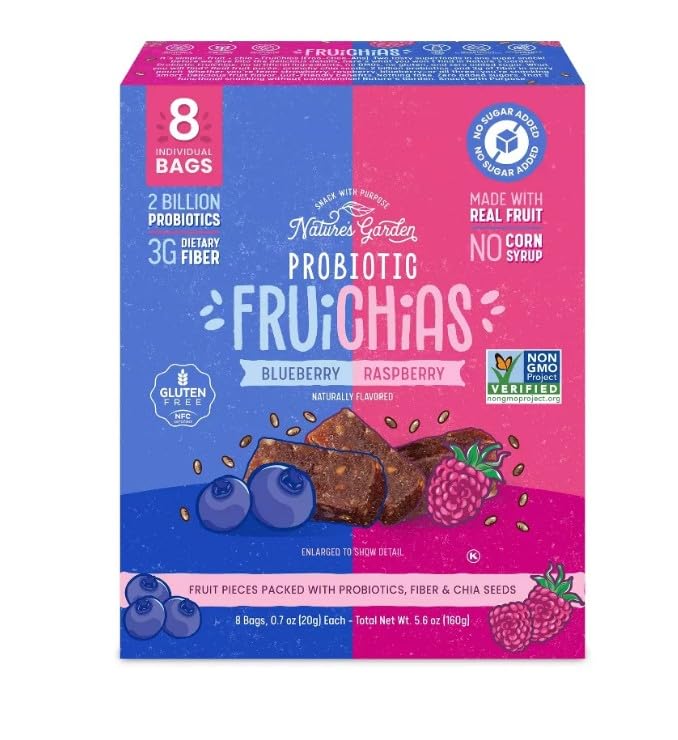 Nature's Garden Probiotic FruiChia Variety Fruit Snacks - 8ct