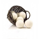 Chuanghe&LP XL Wool Dryer Balls, Natural Fabric Softener, Reusable, Reduces Wrinkles, Saves Drying Time (6), White