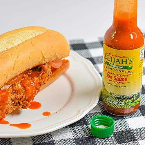 Elijah's Xtreme Original Roasted Pepper Hot Sauce, Made with Fire Roasted Cayenne & Jalapeño Peppers, Mild Hot Sauce, All Natural, Gluten Free, Vegan
