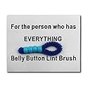 Belly Button Cleaner Navel Cleaner for The Person Who Has Everything Belly Button Lint Brush Funny Great Gift Idea for Friends Family (Blue)