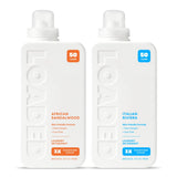 Loaded Laundry Detergent, Cologne Scented | Oasis Bundle - 100 Loads | Sandalwood & Vanilla, Sea Salt & Citrus | Phosphate, Paraben & Dye Free | Made