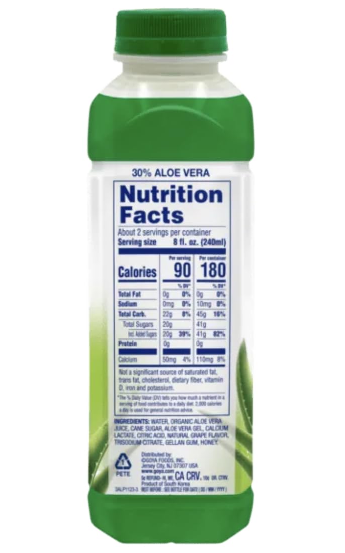 Goya Aloe Drink Original, 16.9 oz, 2-Pack