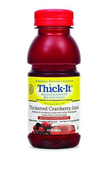 Thick-It AquaCare H2O: Pre-Thickened Cranberry Juice, Honey-thick liquid, (1 Case: 24 x 8 oz. Bottles)