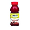 Thick-It AquaCare H2O: Pre-Thickened Cranberry Juice, Honey-thick liquid, (1 Case: 24 x 8 oz. Bottles)
