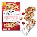 Nonni's THINaddictives Cranberry Almond Nut Cookies, Sweet Crunchy & Chewy Crisps, Individually Wrapped, Kosher Snack, Perfect with Coffee, 6 Packs