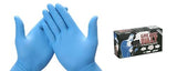 Grease Bully Nitrile Gloves - Powdered - Textured - Blue - 6mil - Case of 1000 Gloves - 10 Boxes (Small)