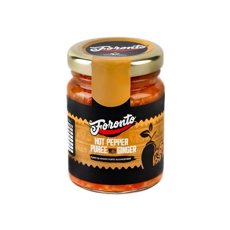 Authentic Taste Africa Pepper Sauces & Purees - Traditional West African Chili Sauce Made with a Variety of Peppers, Ginger & Garlic, Flavor-Packed