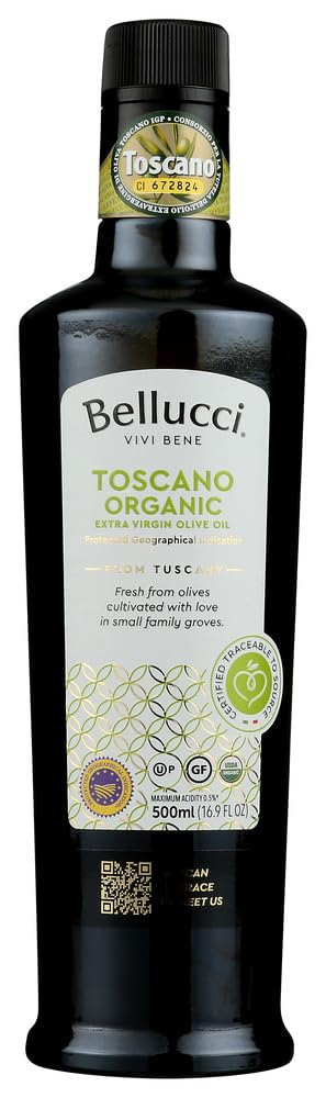 Bellucci Premium 279772 500 ml Olive Toscanco Organic Oil, Pack of 6